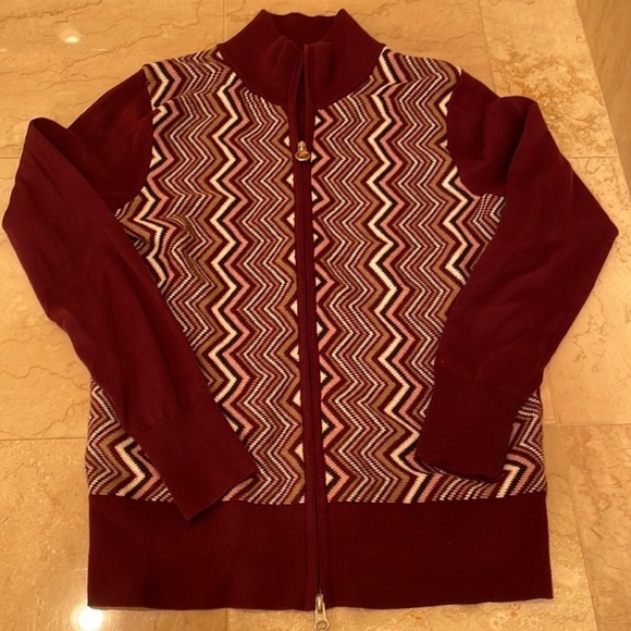 Golfino k Zip up Front Knit Sweater Cardigan p1. - Picture 6 of 16